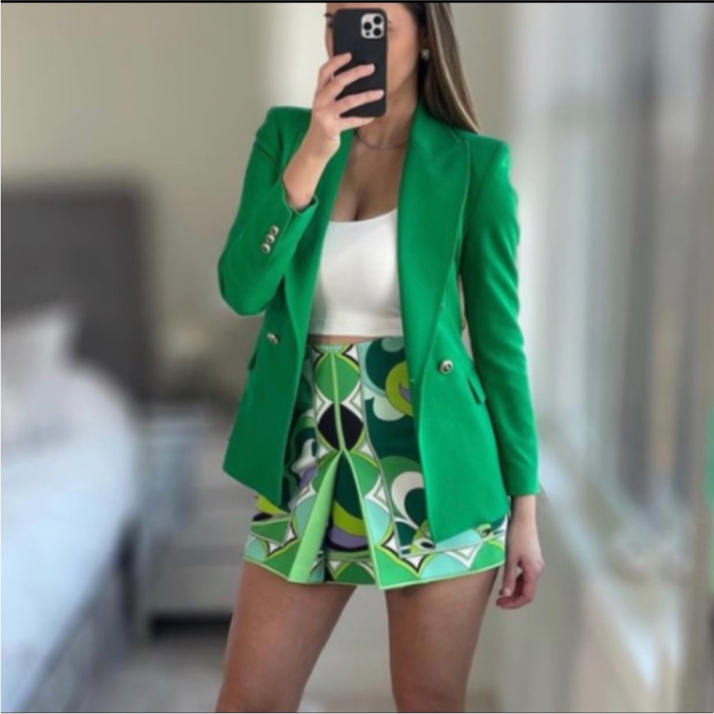 ZARA NWT SHORT PRINTED SKIRT M